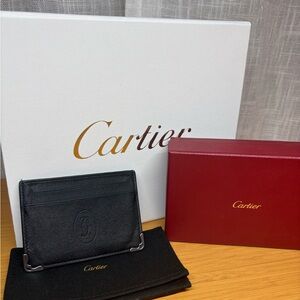 Cartier Elegant Black Card Holder